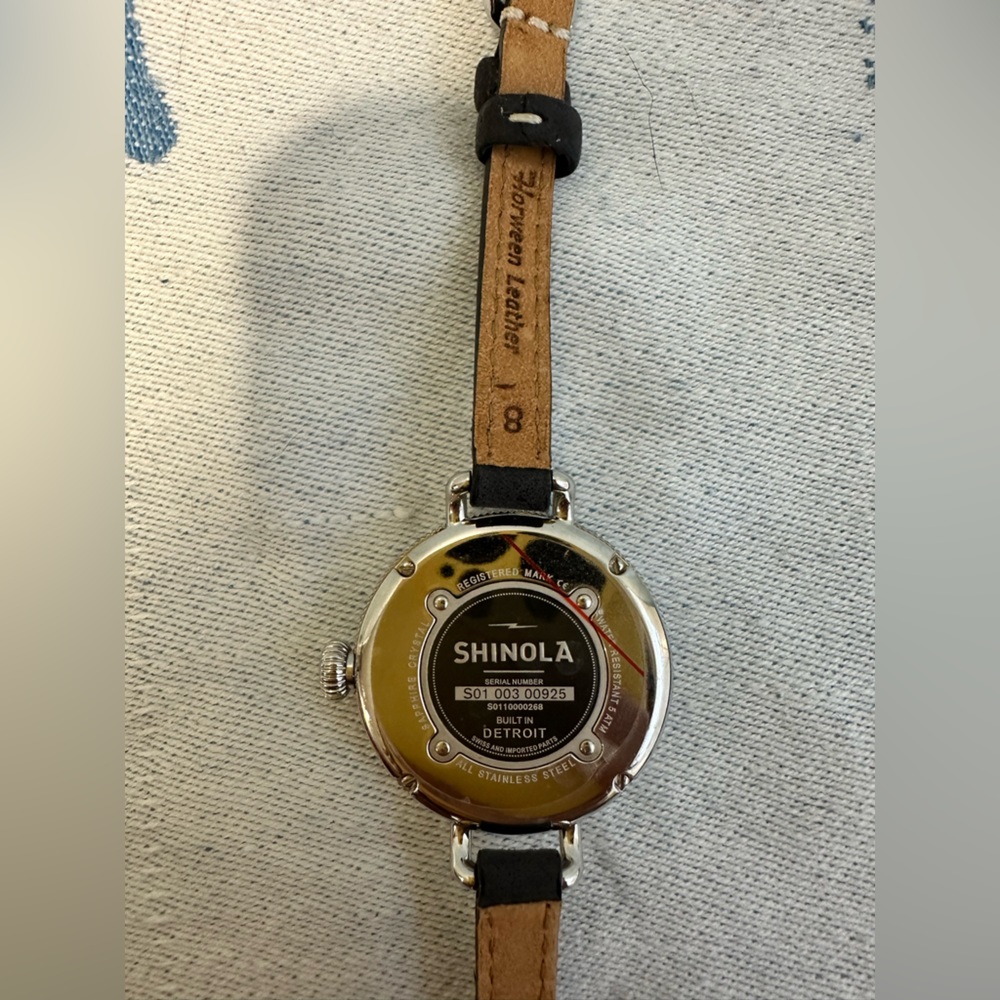 Shinola Birdy Double Wrap Watch Leather Strap - Picture 2 of 5